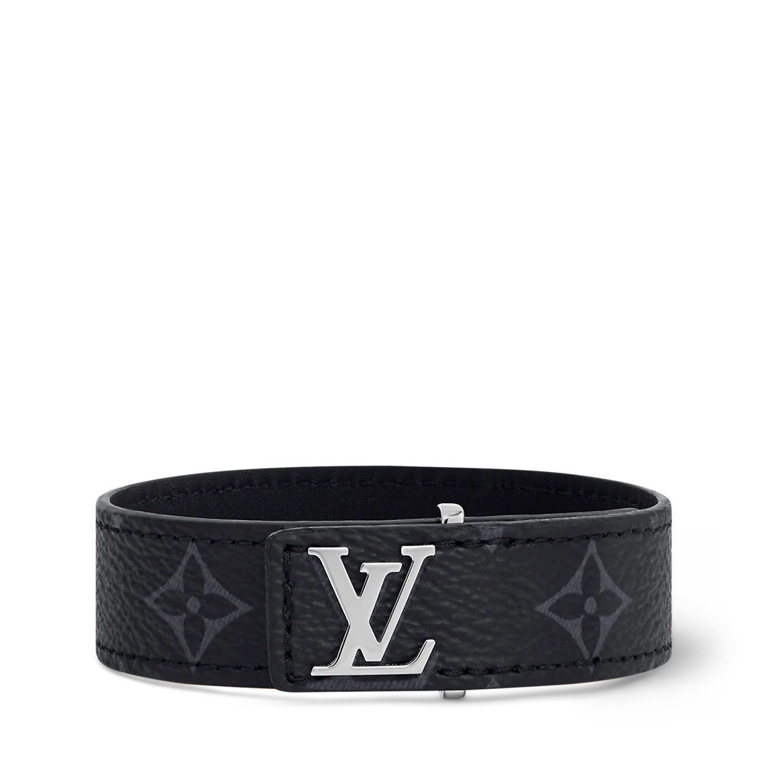 Louis Vuitton Slim Bracelet Monogram Eclipse Canvas