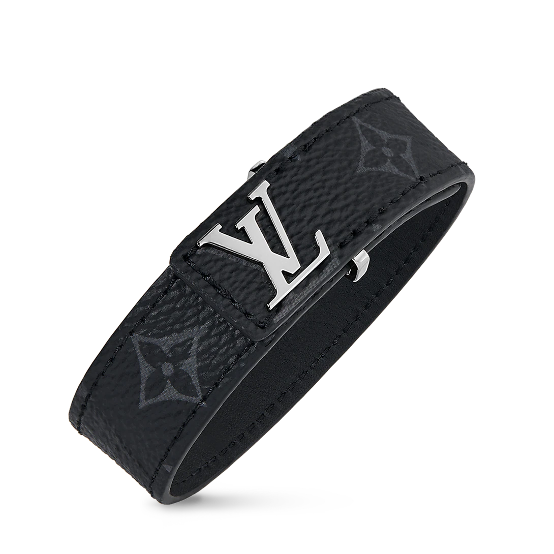 Louis Vuitton Slim Bracelet Monogram Eclipse Canvas