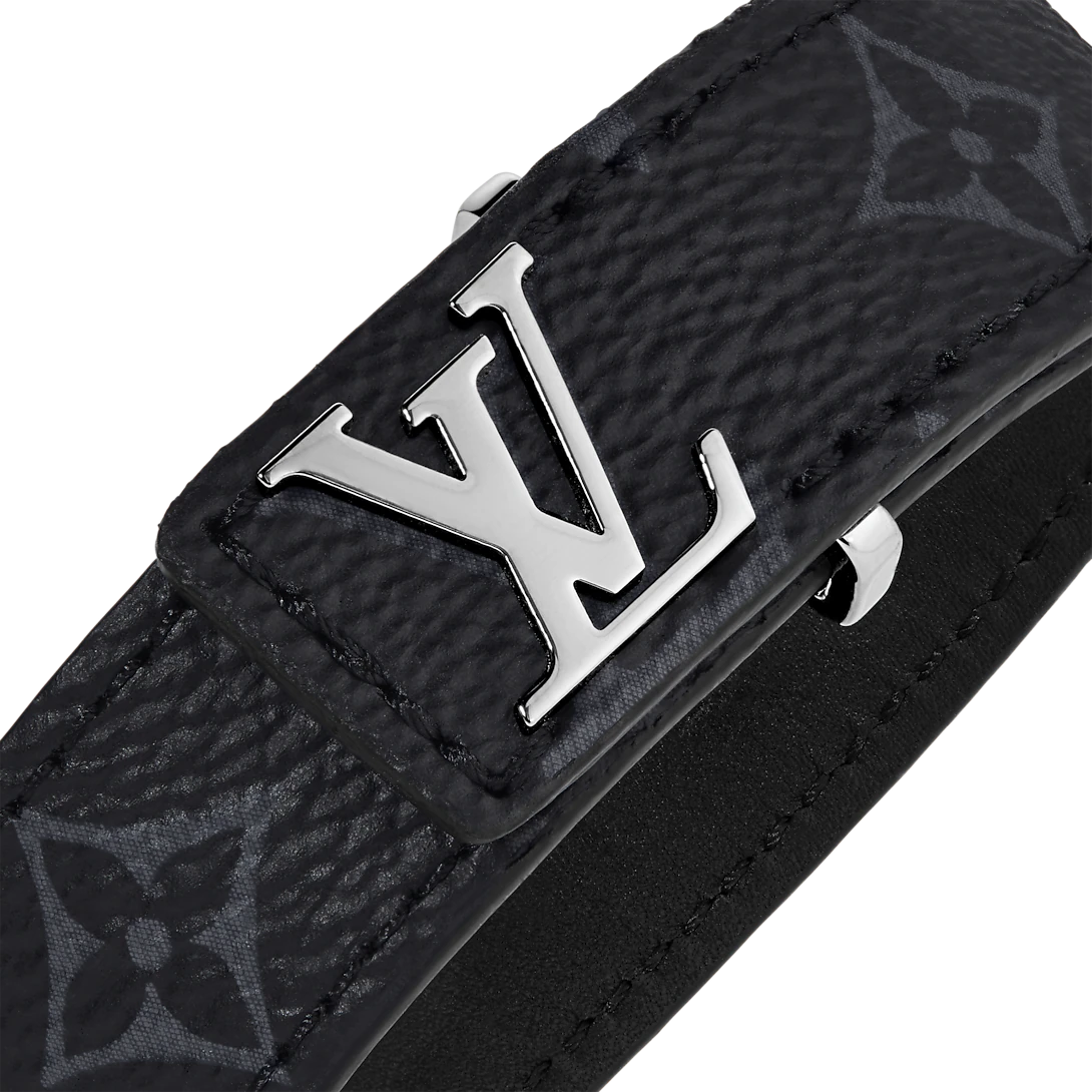 Louis Vuitton Slim Bracelet Monogram Eclipse Canvas